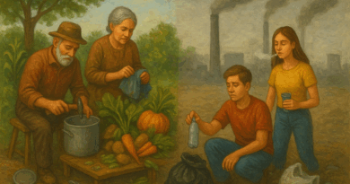 Nossos antepassados eram sustentáveis. Nós é que somos predatórios